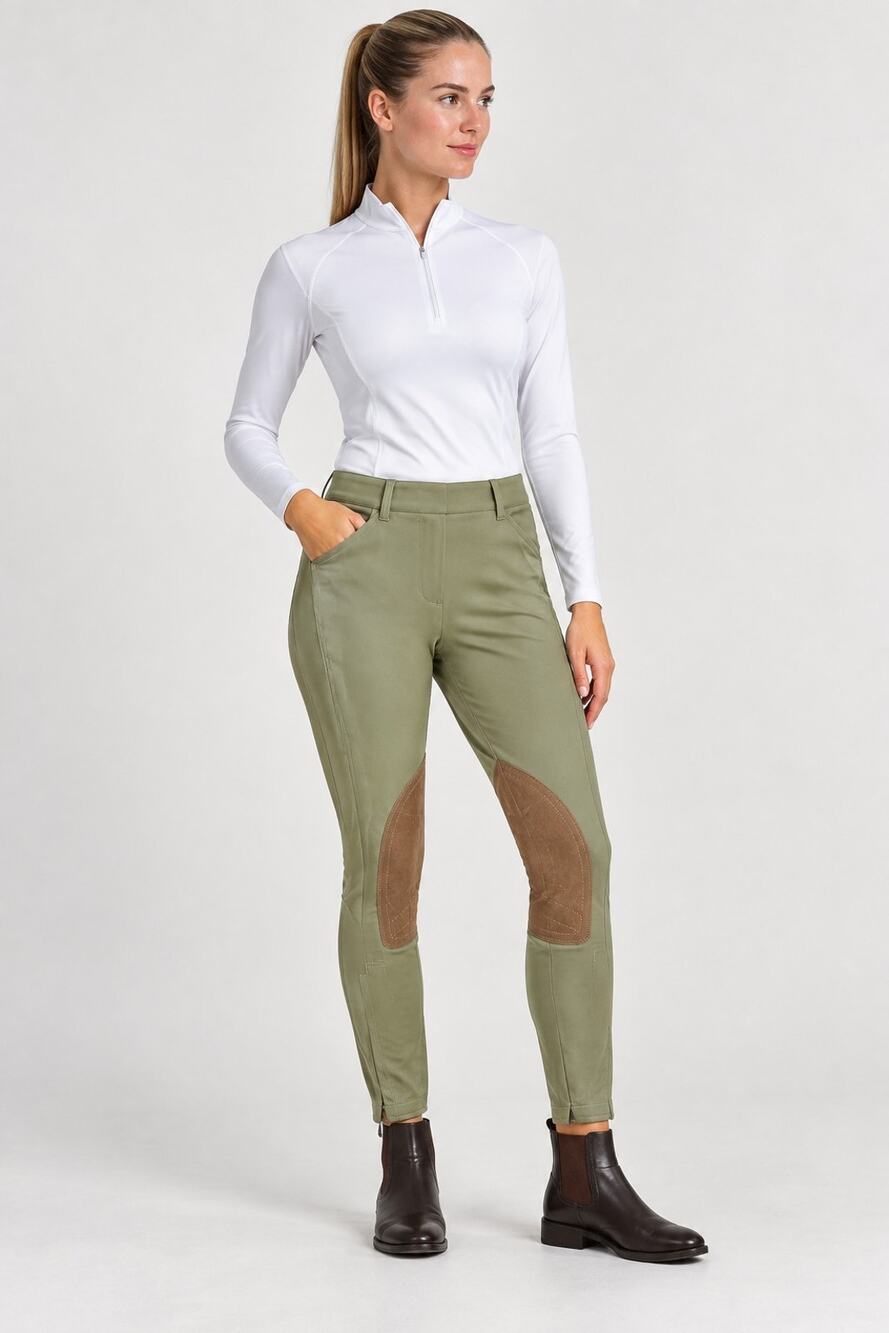 The Tailored Sportsman English Riding Habits Green Breech Pants NWT 32 US 12